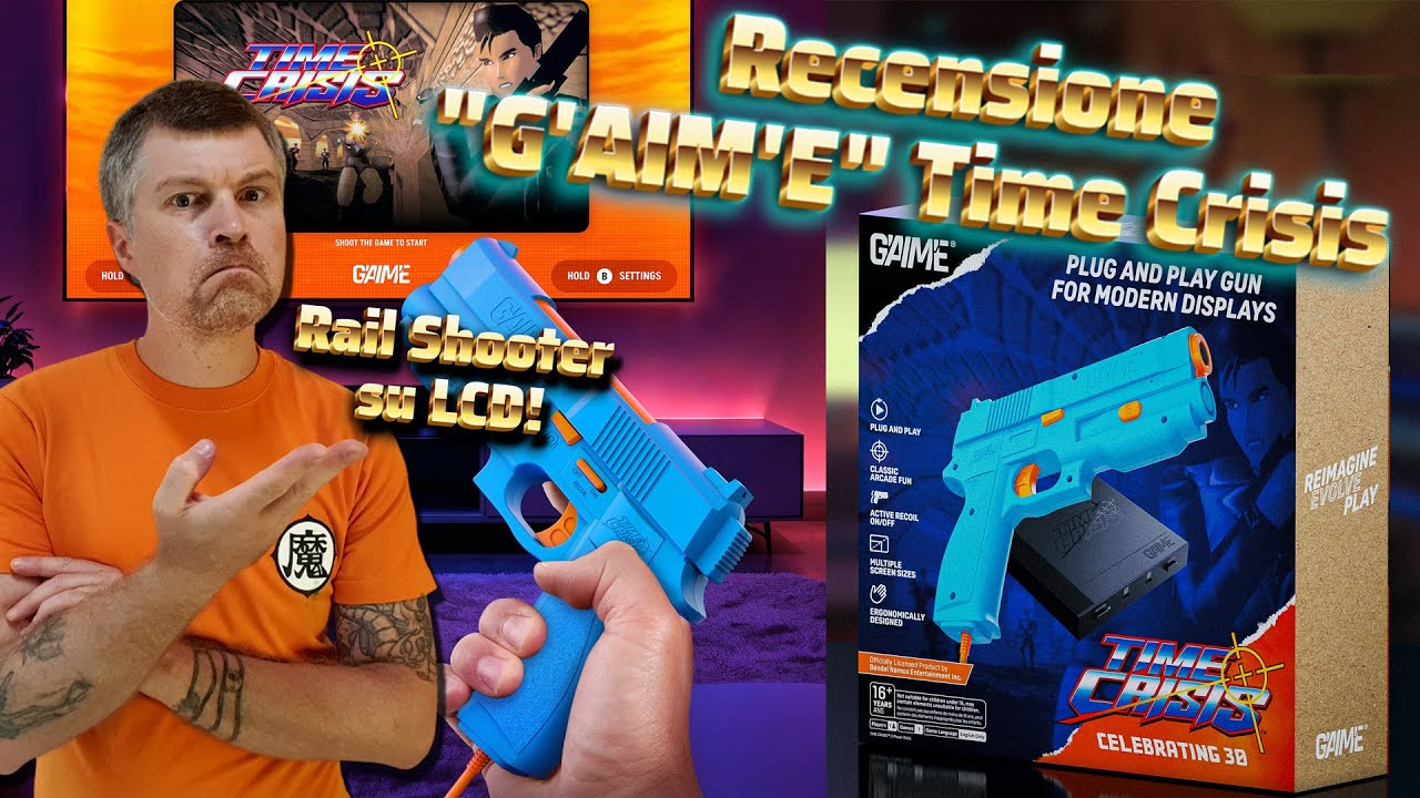 G'AIM'E - Time Crisis per Tv LCD OLED - Videogiochi Arcade Lightgun (GAIME Recensione) #timecrisis