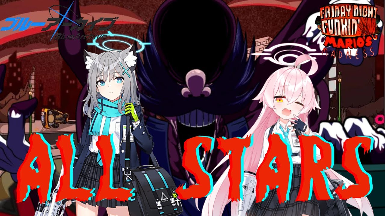 【FNF×Blue archive】All stars another ending ft. Hoshino and Shiroko (with Ultra M)