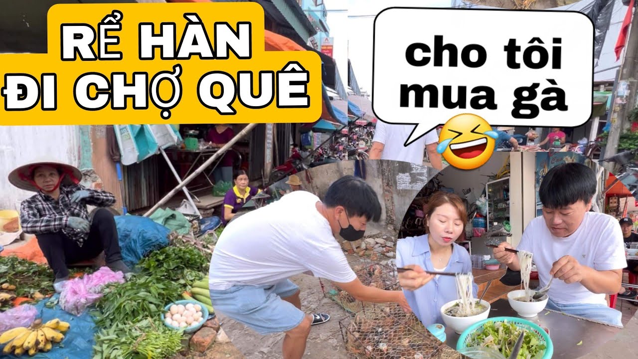 LẦN ĐẦU TRẢI NGHIỆM ĐI CHỢ QUÊ TẠI VIỆT NAM. 🤣