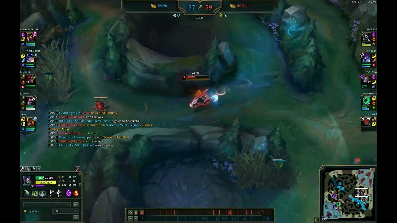 So apparently Akali can cast TP during her E