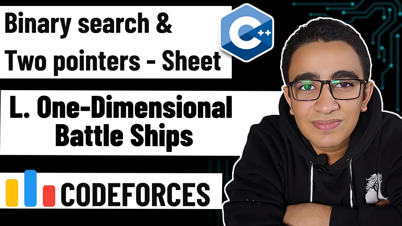 66 - L. One-Dimensional Battle Ships (Binary Search, Two Pointers Sheet)-C++ Level 2 Problem Solving