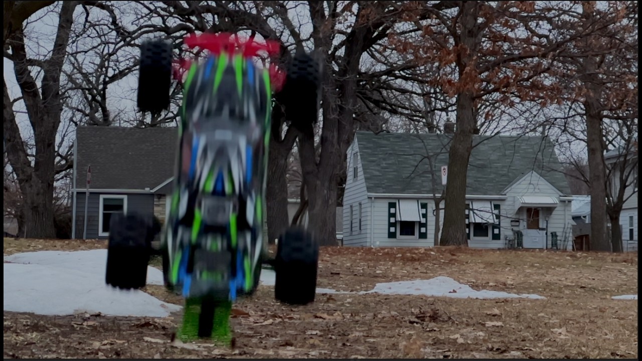 Rustler rink jump attempt!