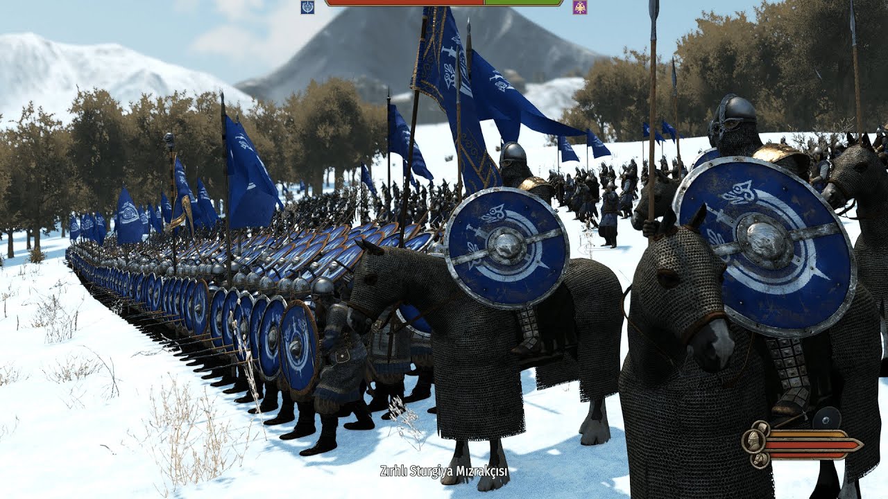 BIG ENCOUNTER!! (BÜYÜK KARŞILAŞMA), NO MERCY!! 1000 STURGİA VS 1000 BATTANİA ARMY - MOUNT & BLADE II
