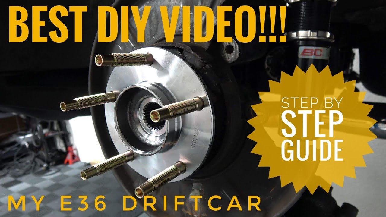 E36 WHEEL BEARING REPLACEMENT - MY BEST HOW TO VIDEO!!!!