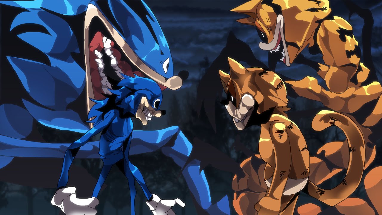SHIN SONIC TAPES vs GOREFIELD! But an EPIC ANIME BATTLE!! ANIMATION
