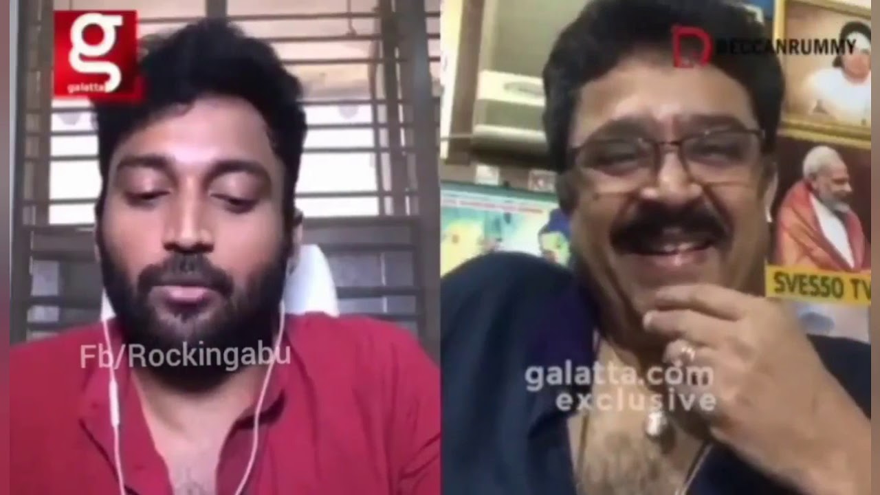 Reporter vikraman shots Sv.sekar on interview | Lockdown quarantine troll
