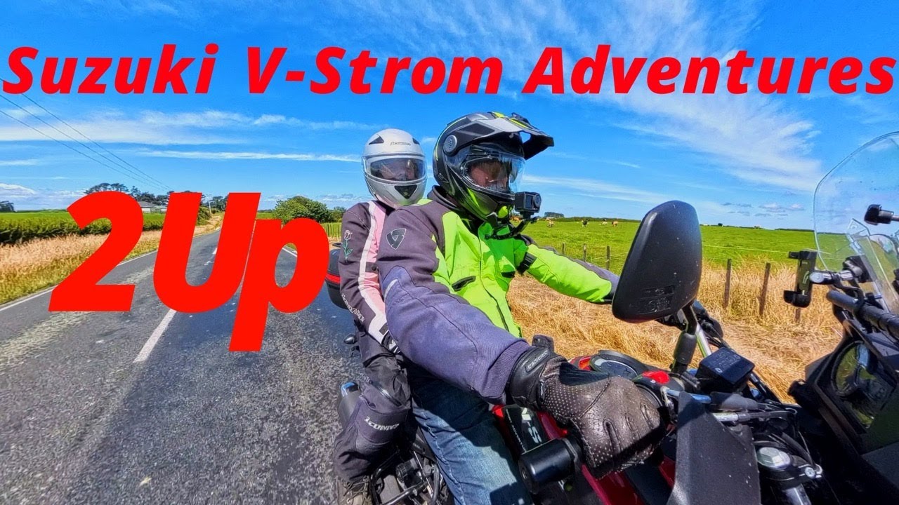 Two Up On The Suzuki V Strom.