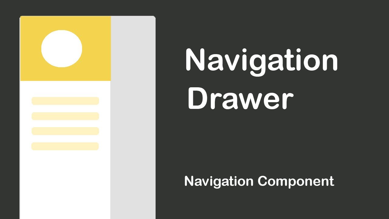Navigation Drawer with Fragments - Navigation Component in Android Studio