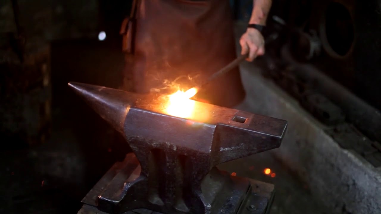 FORGING PATTERN WELDED STEEL - damascus steel