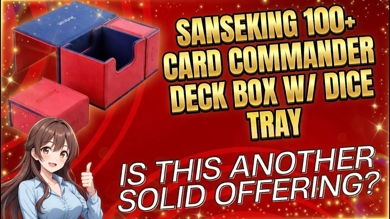 Another Solid Deck Box: Sanseking 100+ Card Deck Box with Dice Tray