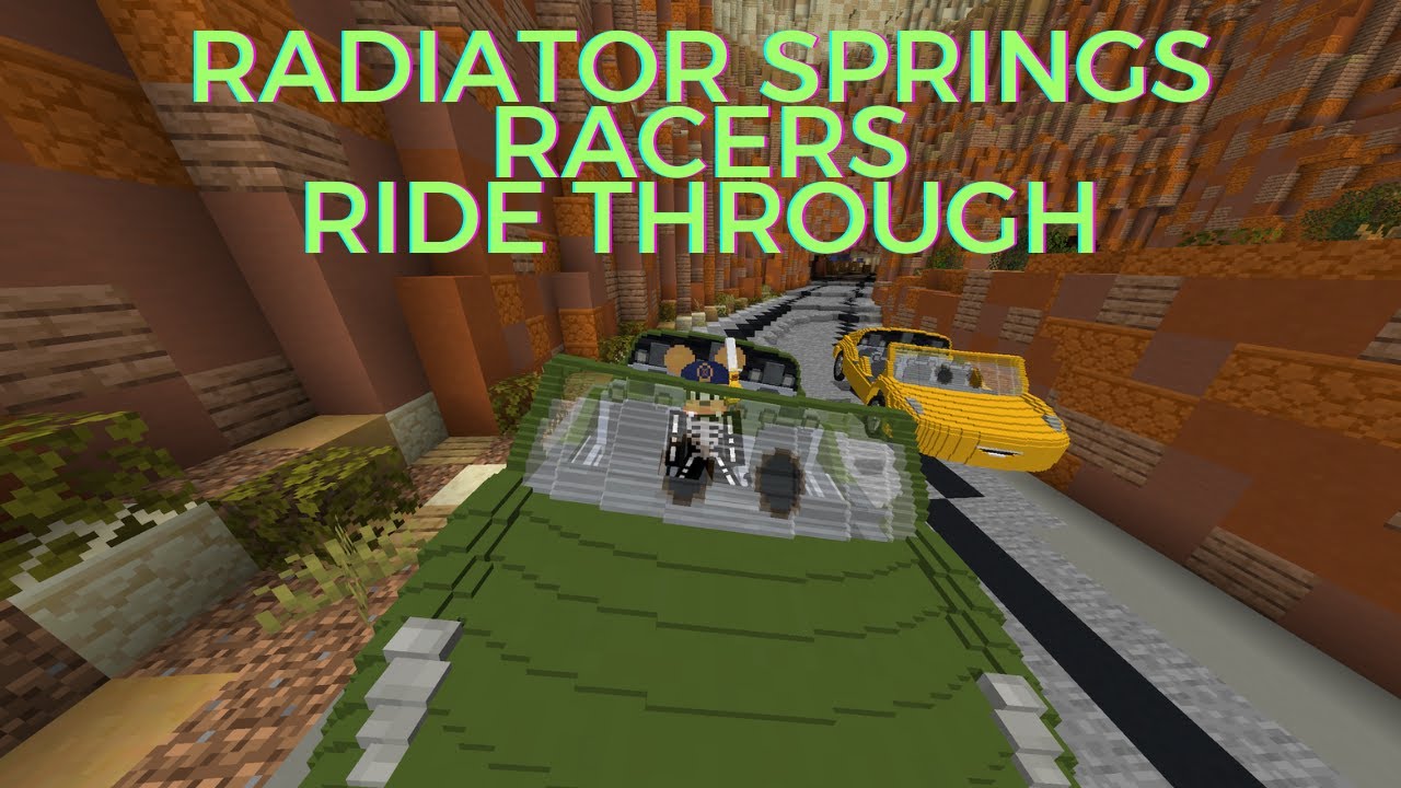 ImagineFun Minecraft - Radiator Springs Racers at Disneyland!