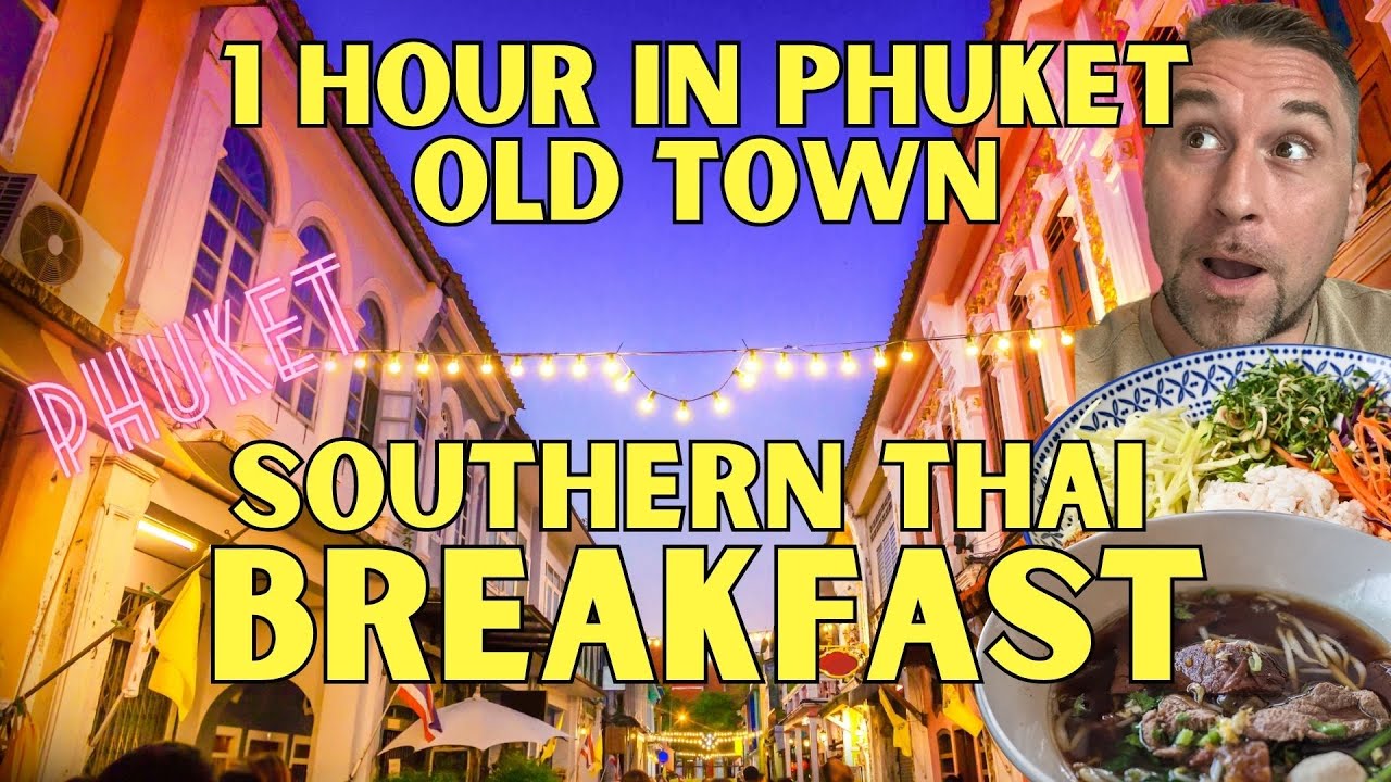 1 HOUR in PHUKET Old Town | Southern Thai Breakfast is THE BEST!
