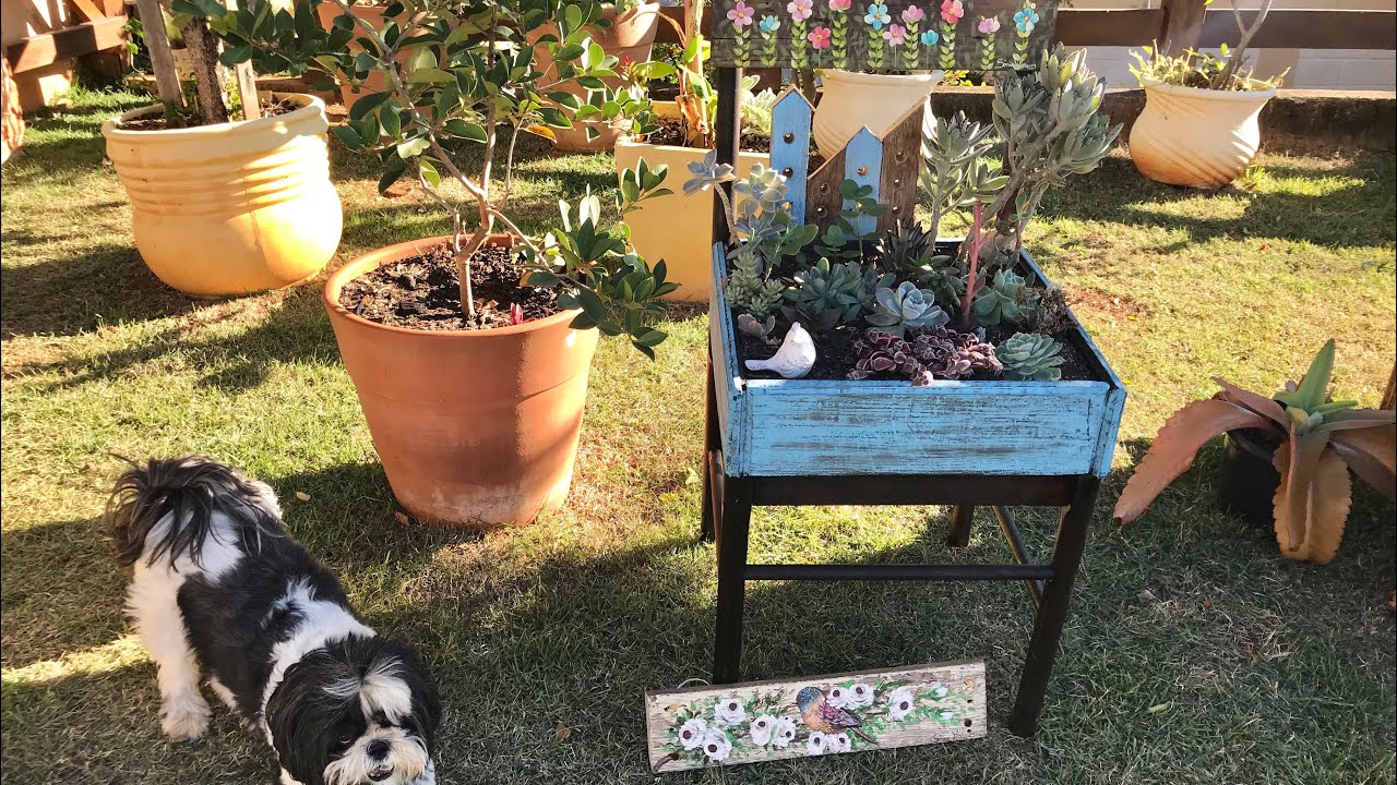 #RESTAURAÇÃO + #DECORAÇÃO da #MINHA #CADEIRA do #JARDIM