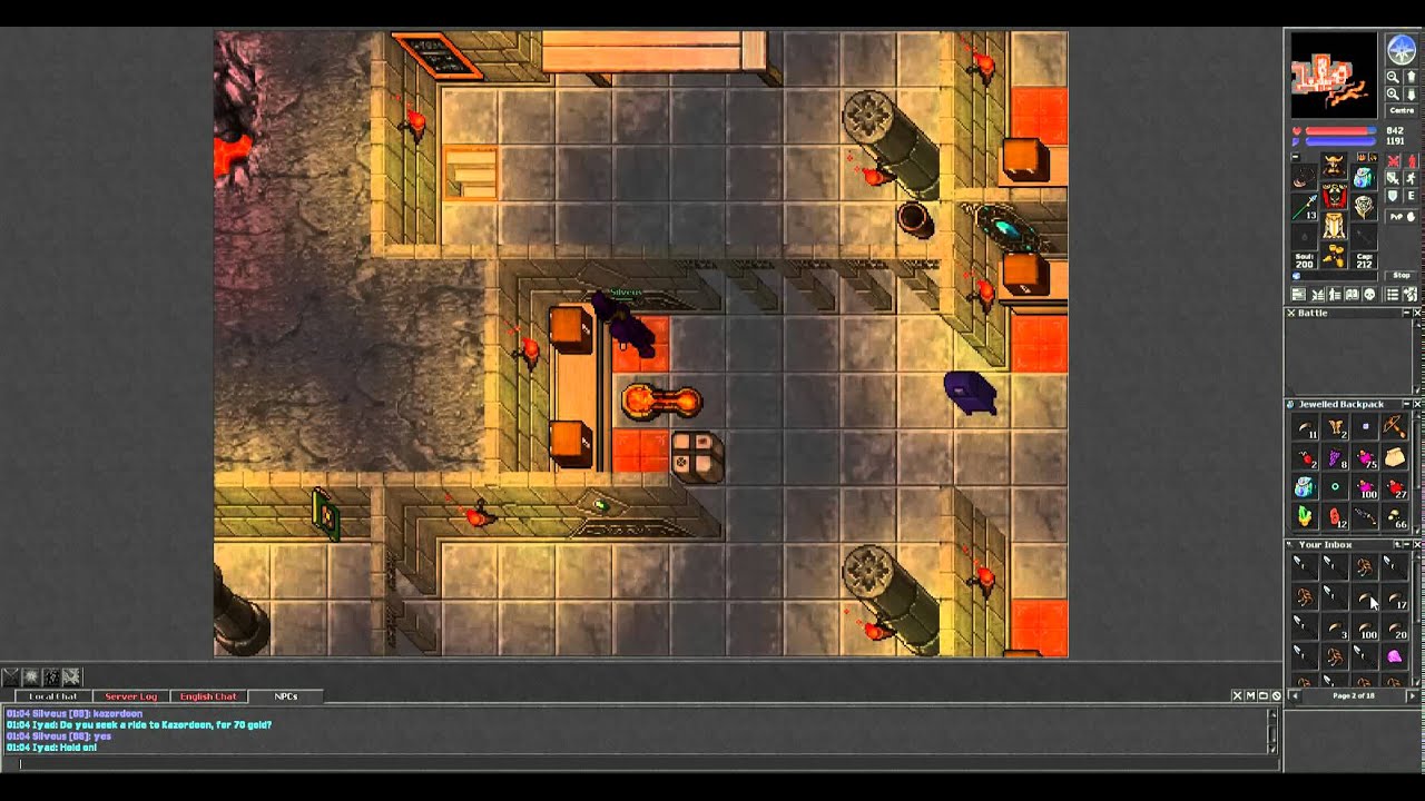 Let's Play Tibia: Easy way to make some money on the market. (ENG)