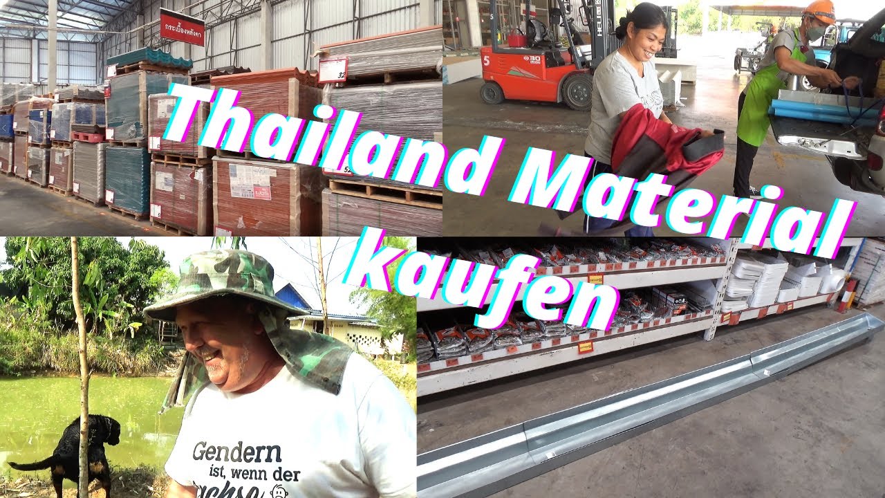 Thailand Ausgewandert. Dachrenovierung, Material im Baumarkt kaufen. Es geht los, alle Preise dabei.