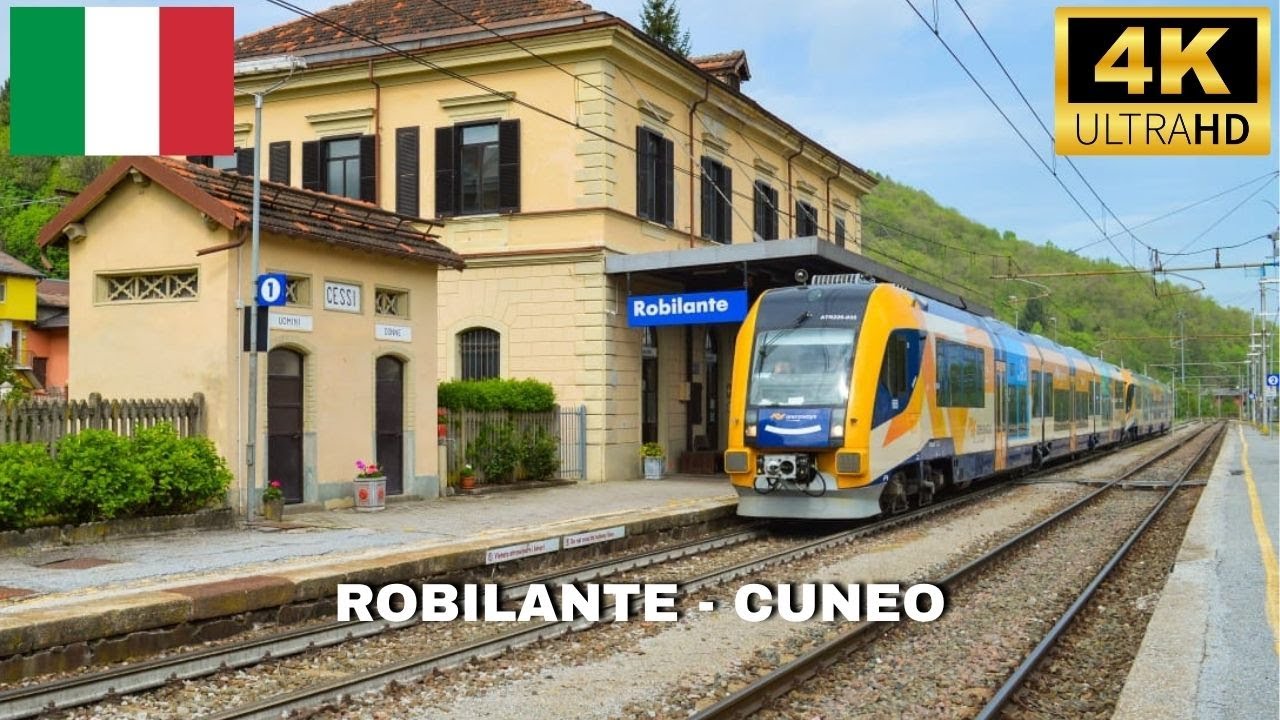 🇮🇹 4K Cab Ride ROBILANTE - CUNEO (Special train)