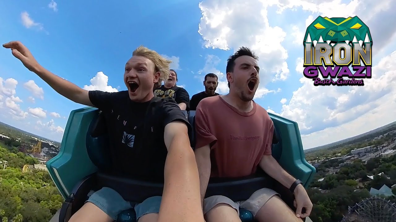 FIRST Ever Ride On Iron Gwazi | Busch Gardens Tampa