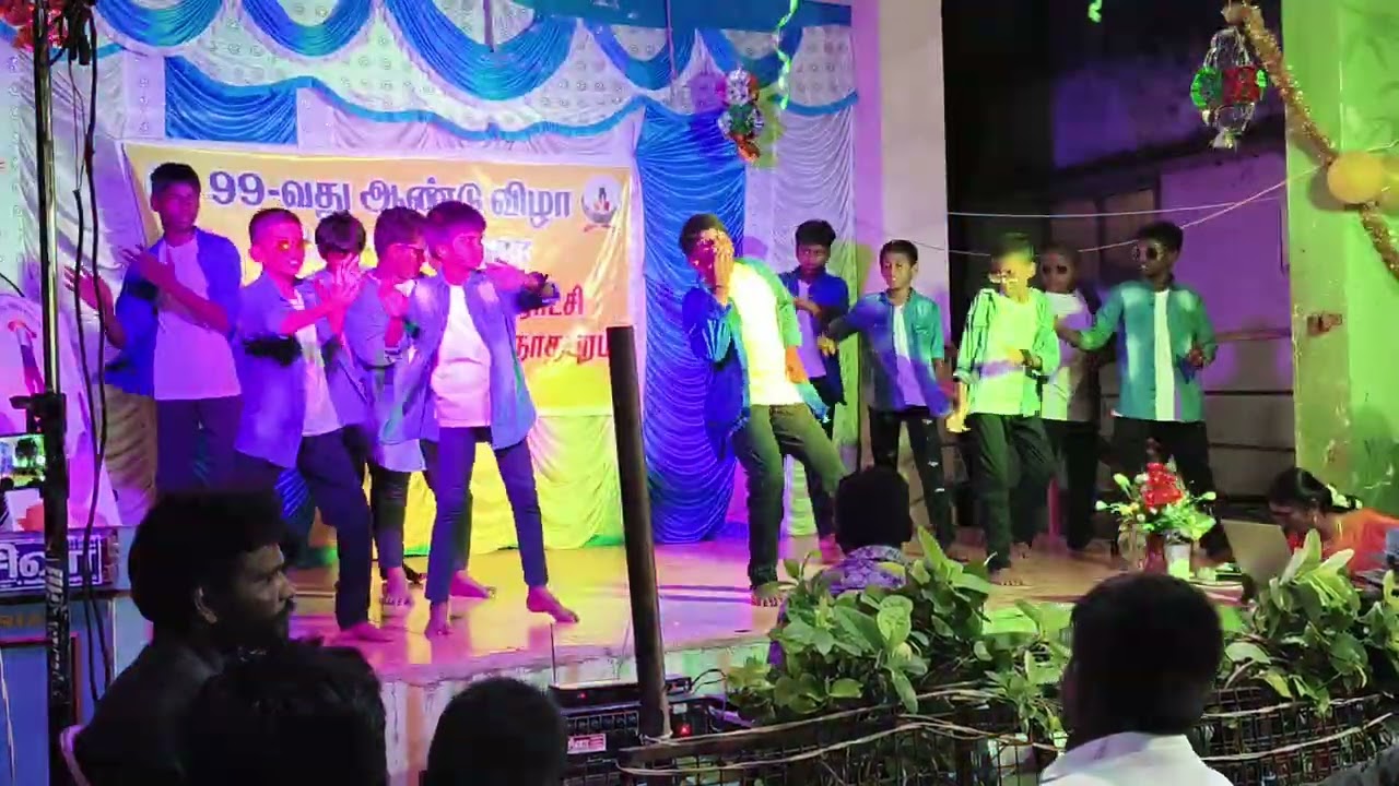Aringar Anna middle school boys dance performance 2025 April, Ramanathapuram
