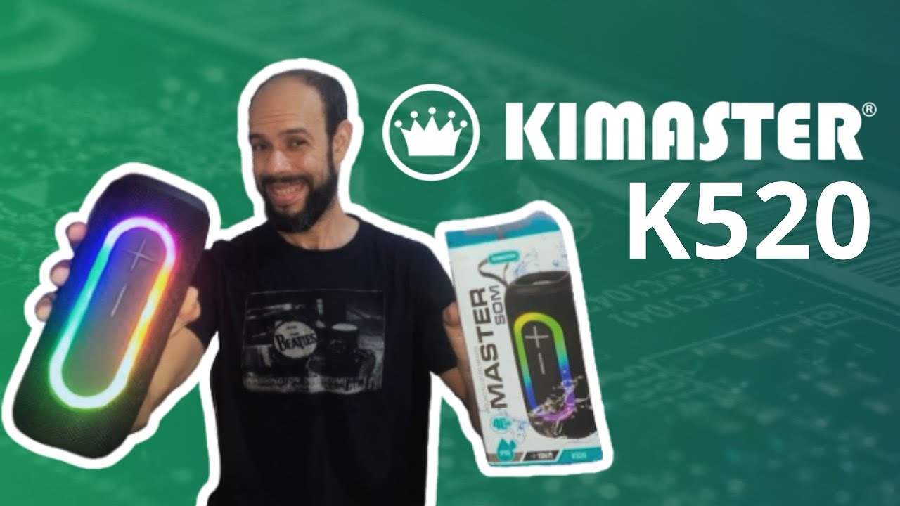 Nova KIMASTER K520 40W IPX6 RÁDIO FM | Vale a pena ( Unboxing é Análise completa )
