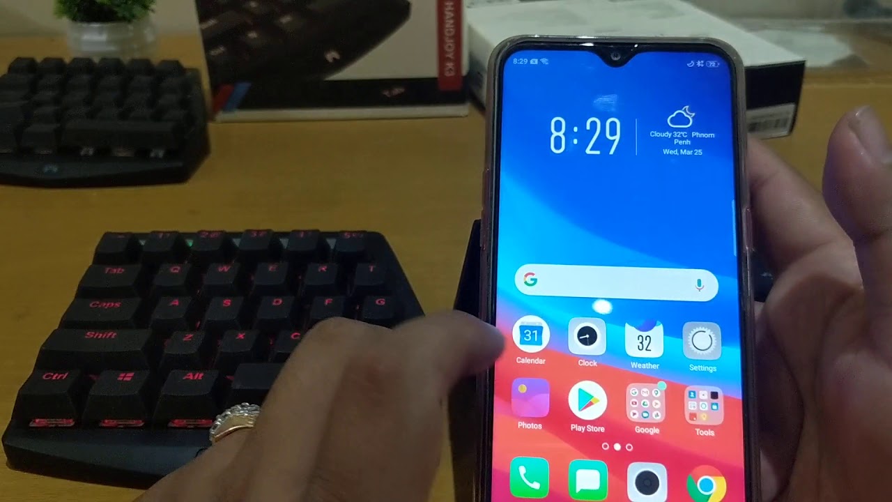 how to set up Handjoy K3 on MediaTek phone