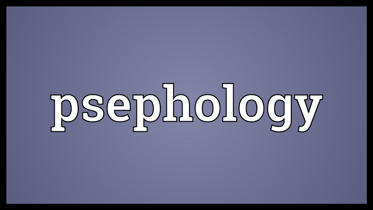 Psephology Meaning