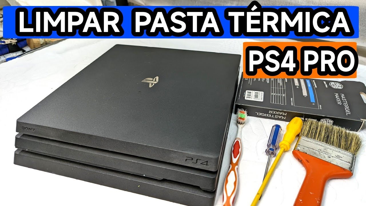 🔵como abrir e limpar PS4 pro e trocar pasta térmica 