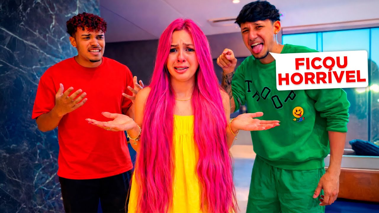 A TROPA DO TASPIO ODIOU MEU CABELO NOVO!!