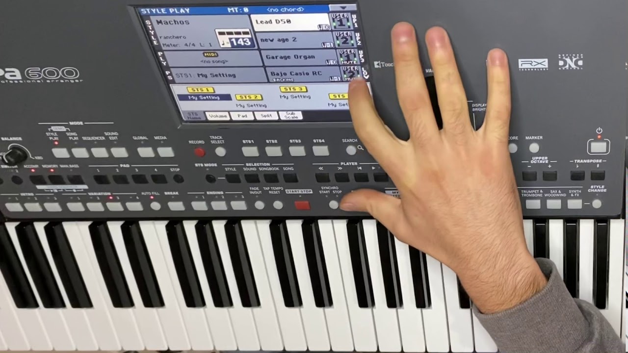 Como utilizar botones performance Korg Pa600 - 700