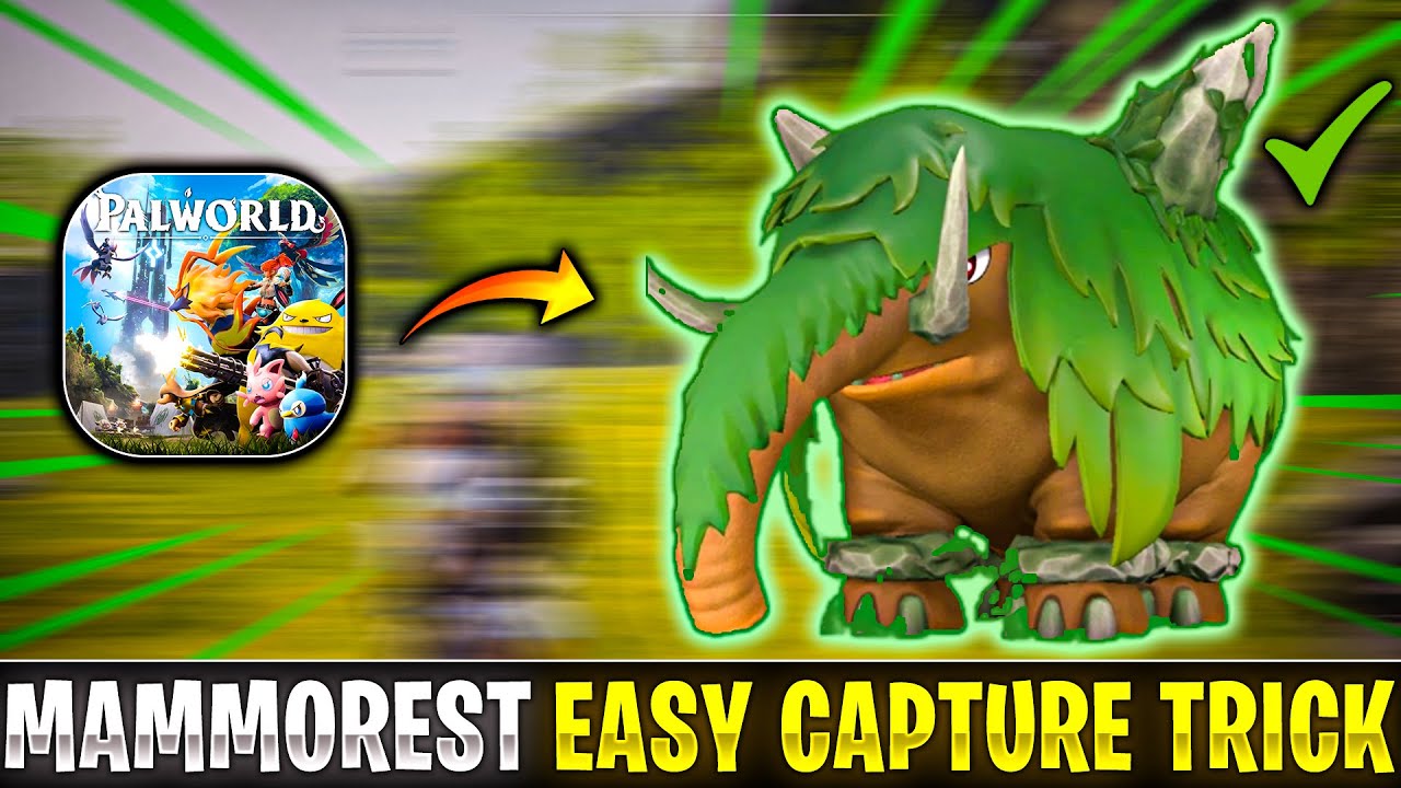 How to catch Mammorest in palworld in hindi | Mammorest easy catch trick in hindi | catch mammorest
