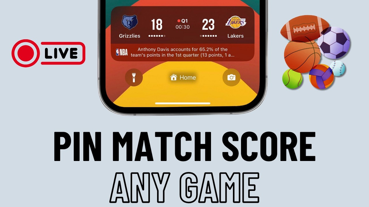 How to Add Live Sports Games Score to iPhone Lock Screen