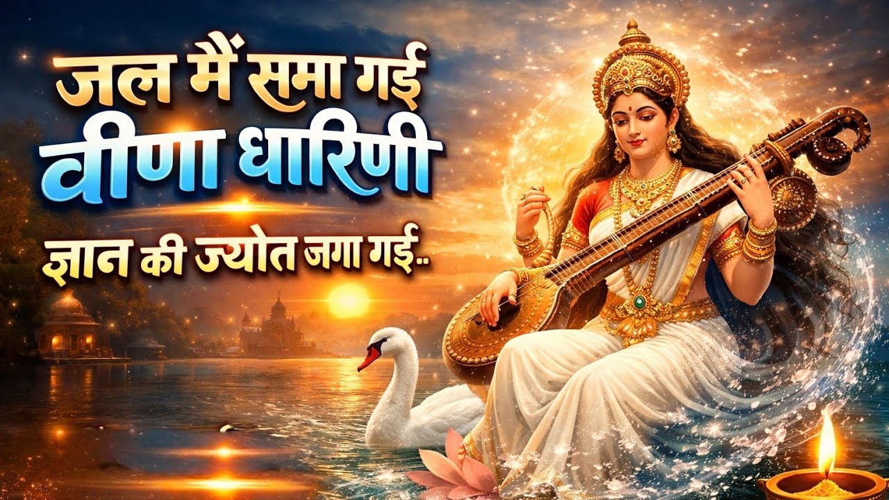 जल में समा गई वीणा धारिणी 😭 | Maa Saraswati Ka Dil Chhu Lene Wala Bhajan | Very Emotional