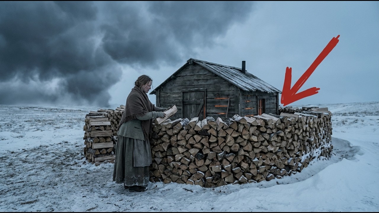 Thrown Out Before Winter, Widow Stacked Firewood Around Shed for $0 — Until the Snowstorm