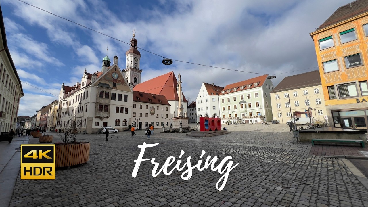 Freising, Germany Walking Tour + The Oldest Beer in the World! - 4K HDR
