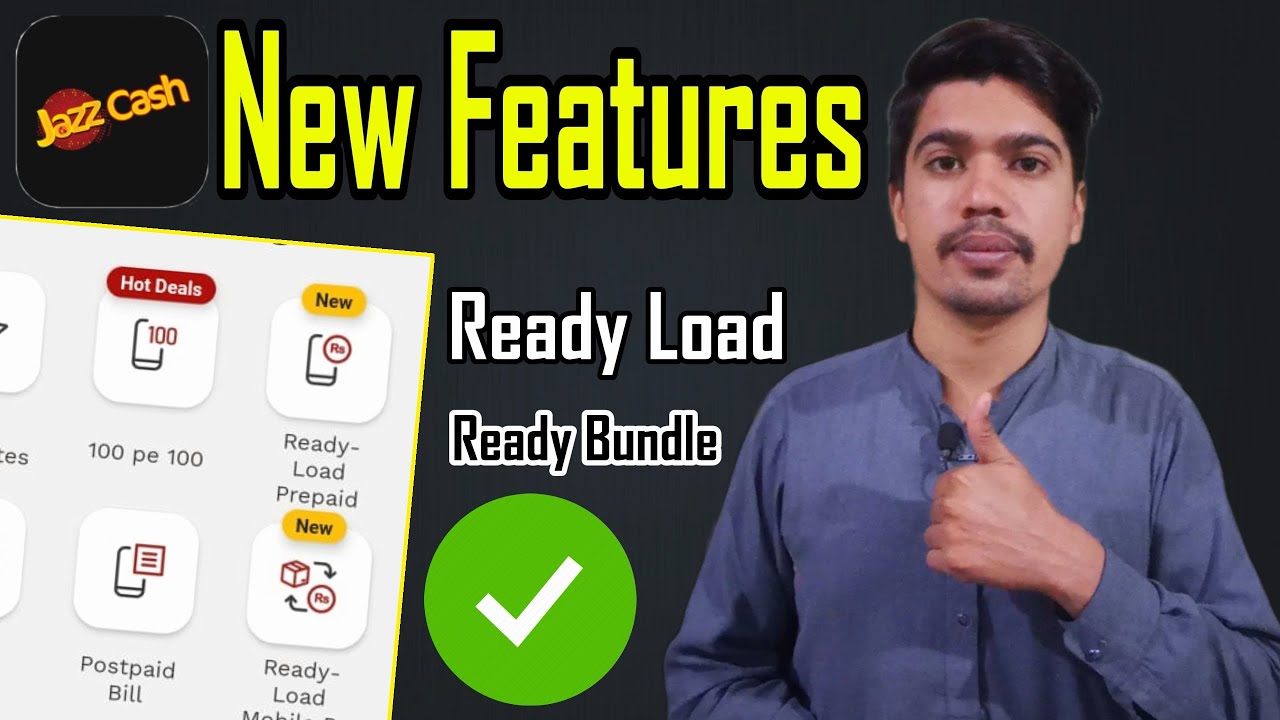 JazzCash Ready Load Prepaid and Ready Mobile Prepaid Bundle - Jazzcash New Features