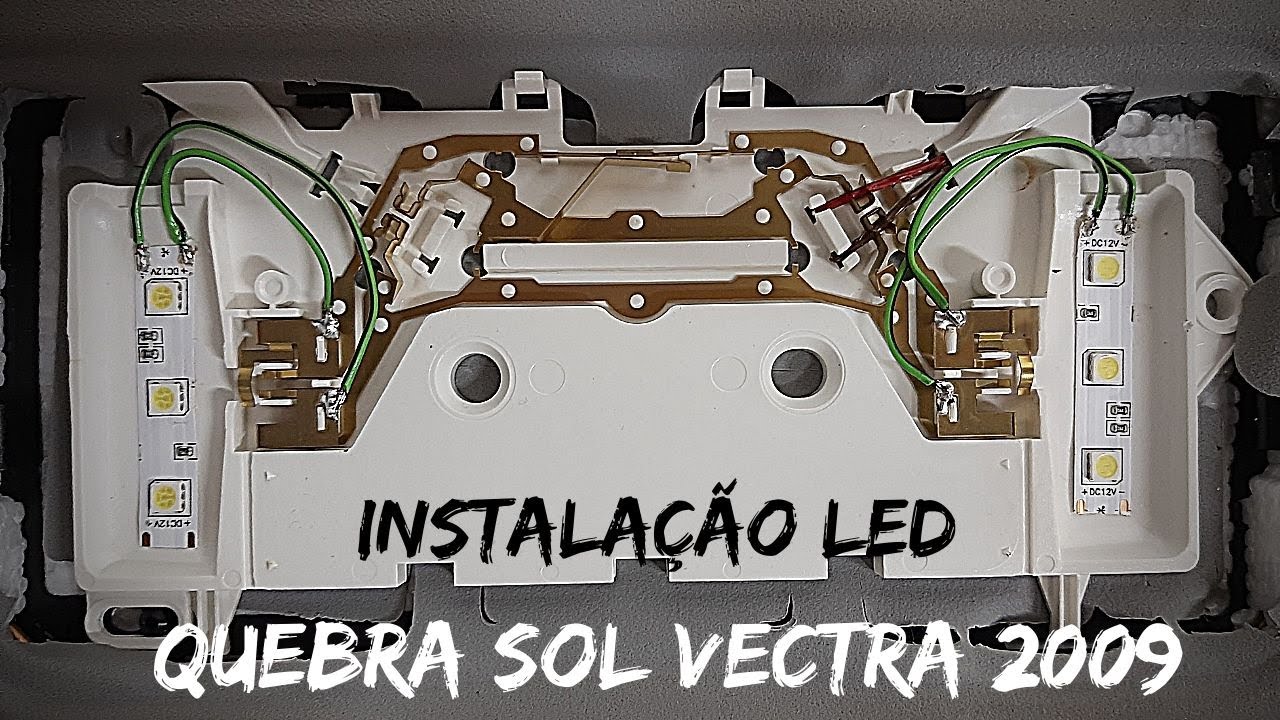 INSTALAÇÃO LED QUEBRA SOL  DESMONTAGEM E MONTAGEM