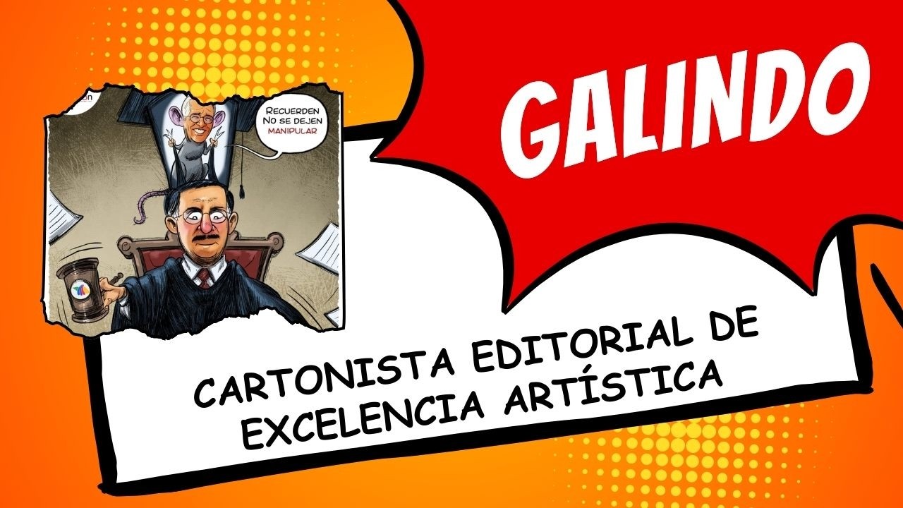 Galindo, cartonista editorial de excelencia artística
