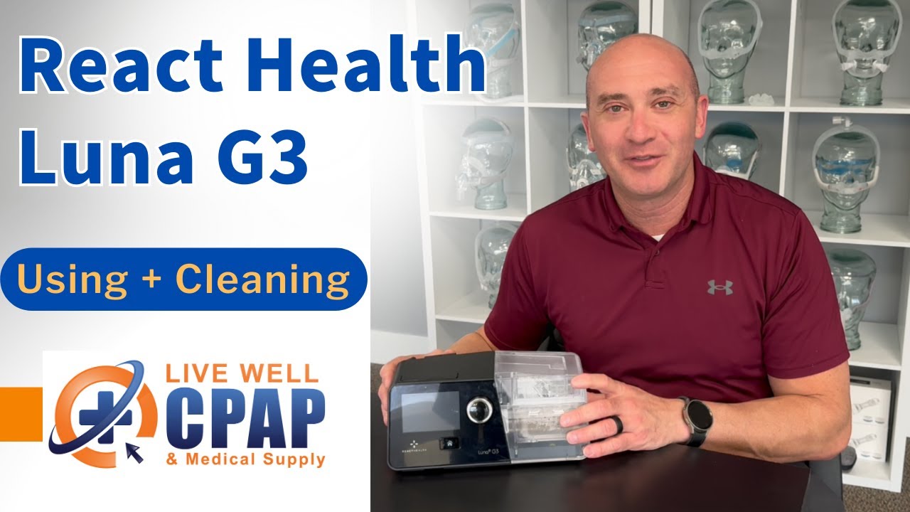 Как использовать и чистить React Health Luna G3 CPAP
