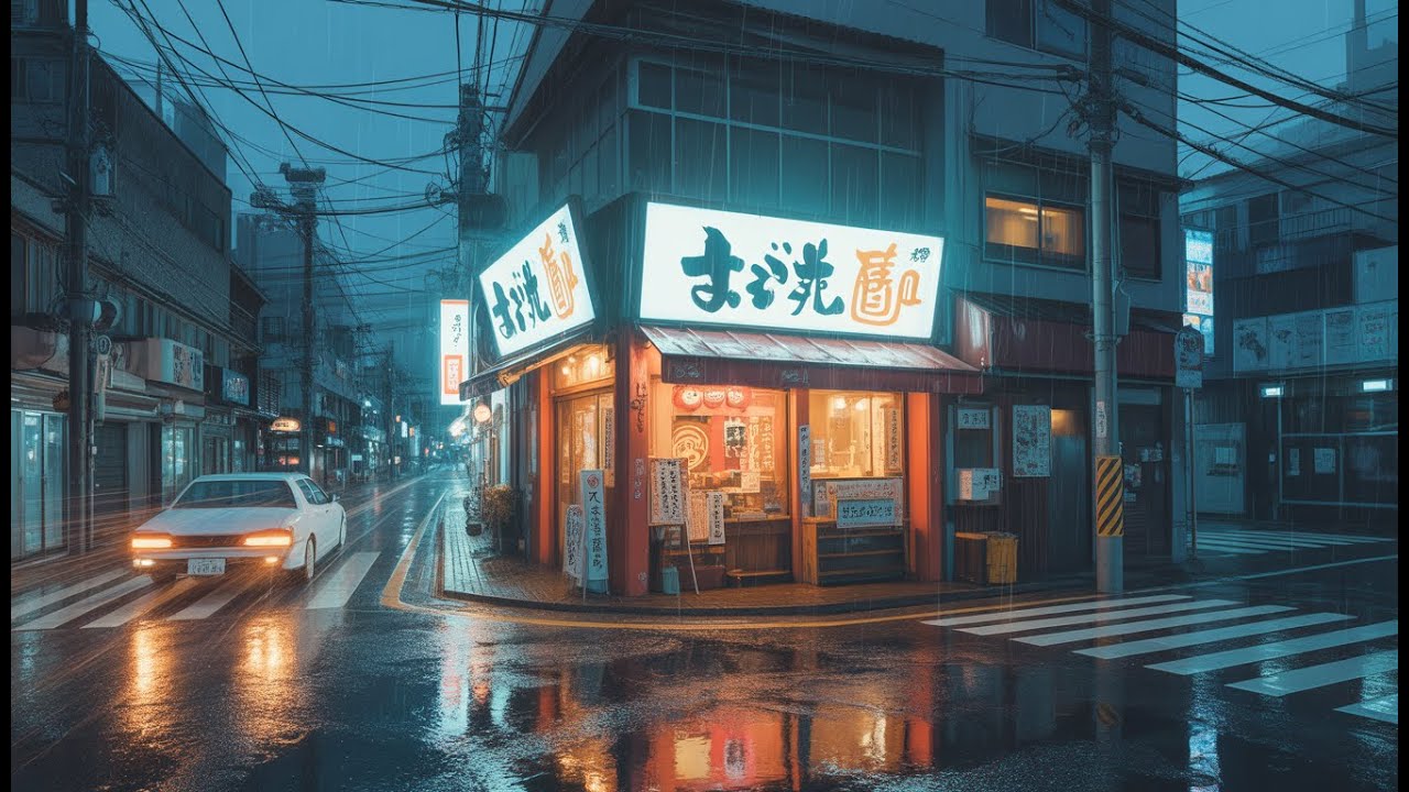 Rainy Cozy Night 🌧️ Calm Lofi Hip Hop for Focus