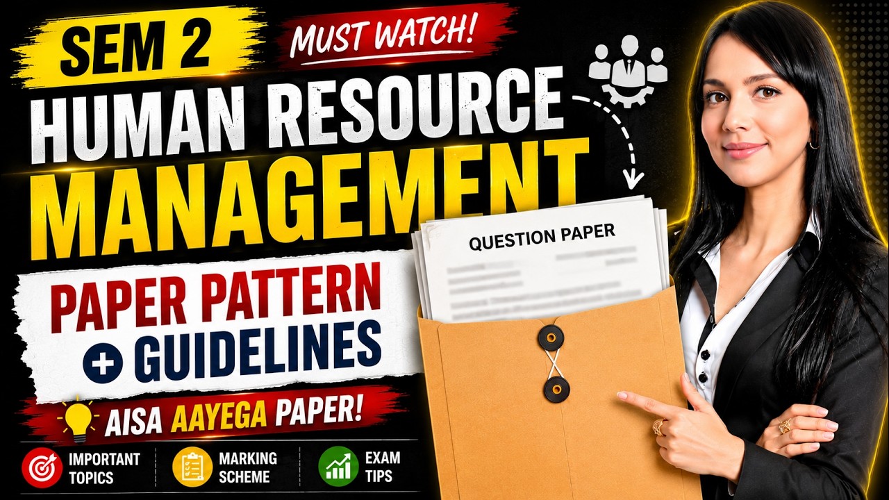 HRM Expected Paper Pattern + Guidelines 📝 | Sem 2, June'26 Exams | BCom Prog/Hons | DU