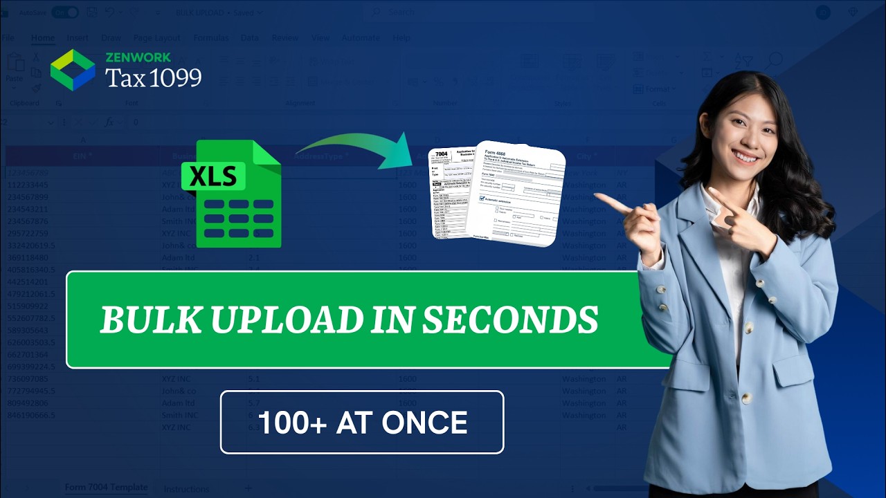 How to File Multiple Tax Extensions at Once (Form 4868 & 7004) &ndash; Bulk Upload | Tax1099 2026