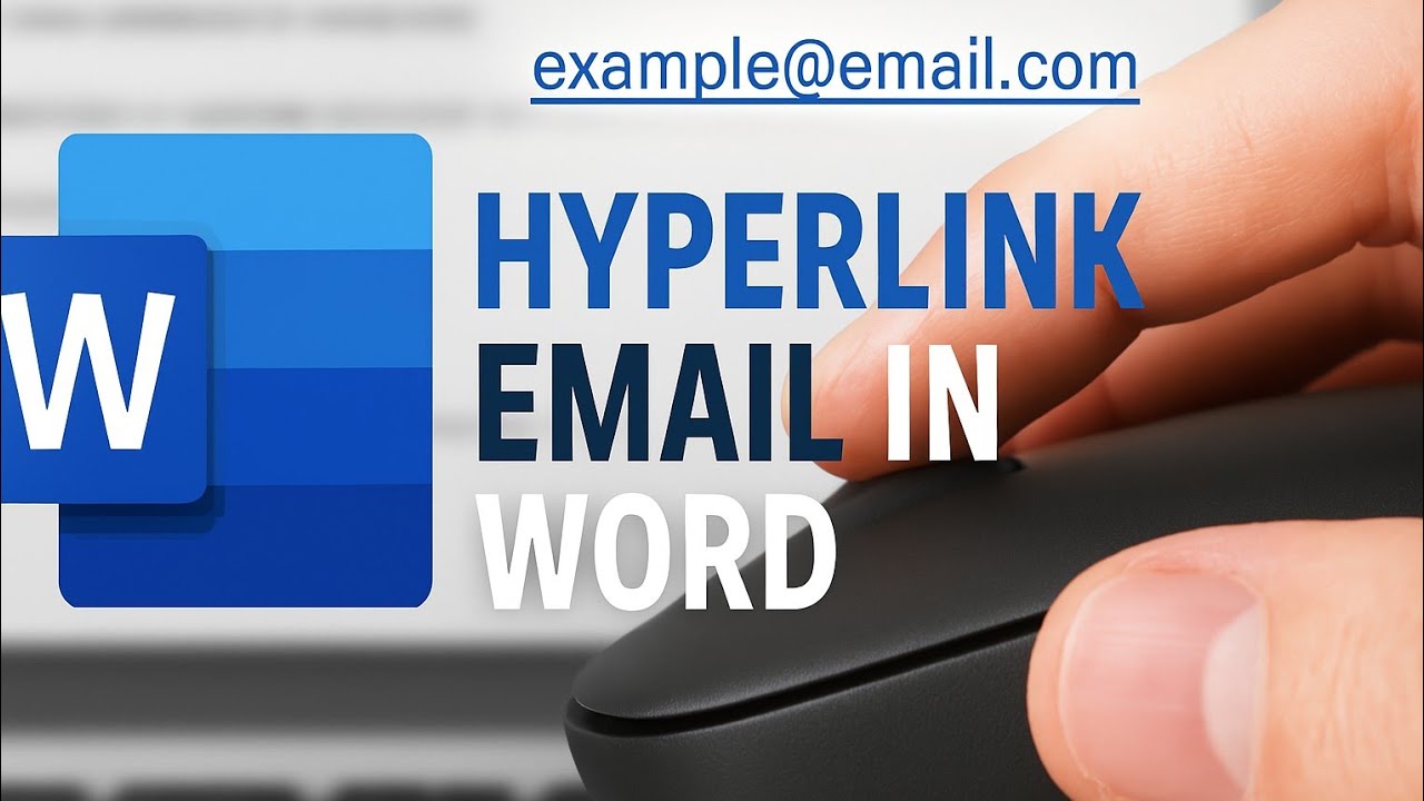 How to Hyperlink Email Address in MS Word