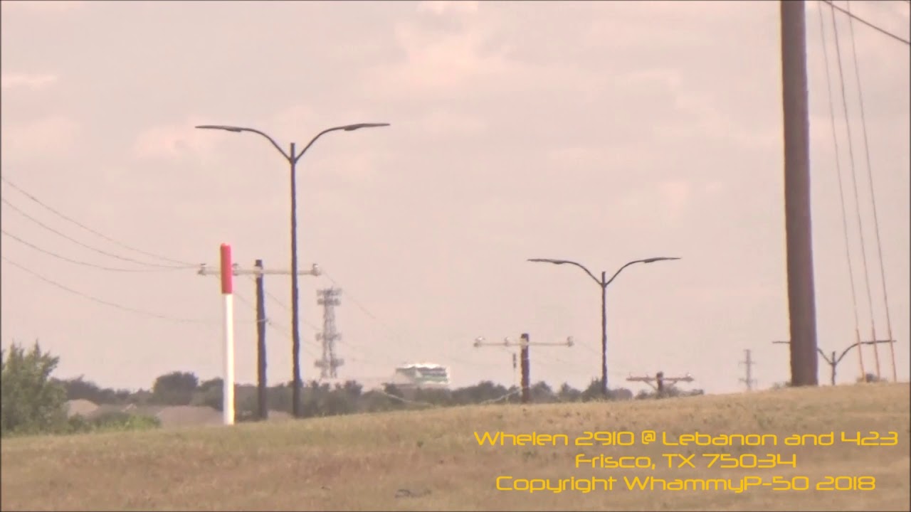 Whelen 2910 - Two Wail Cycles and Voice - Frisco, TX Tornado Siren Test