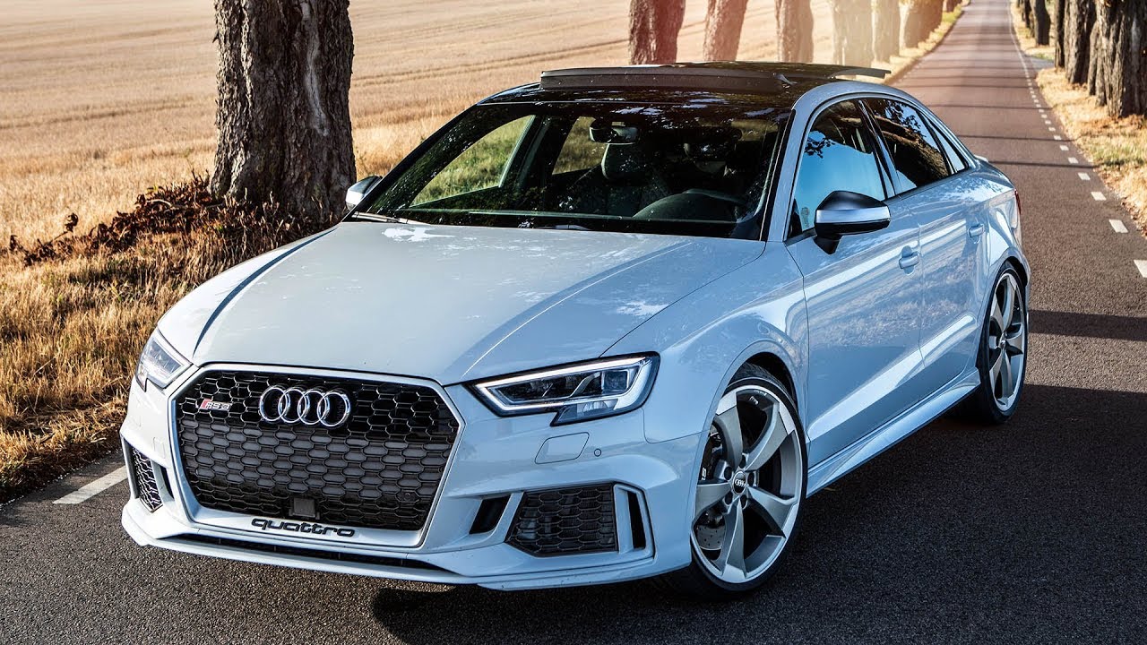 WOW, COOL SPEC! - 2018 AUDI RS3 SEDAN - (400HP, 5CYL)  - Glacier white body and details! - 0-100 3.6