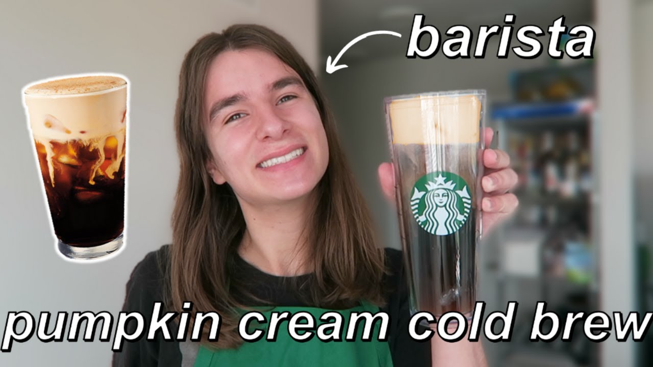 Как приготовить тыквенный кремовый холодный кофе Starbucks дома // от бариста