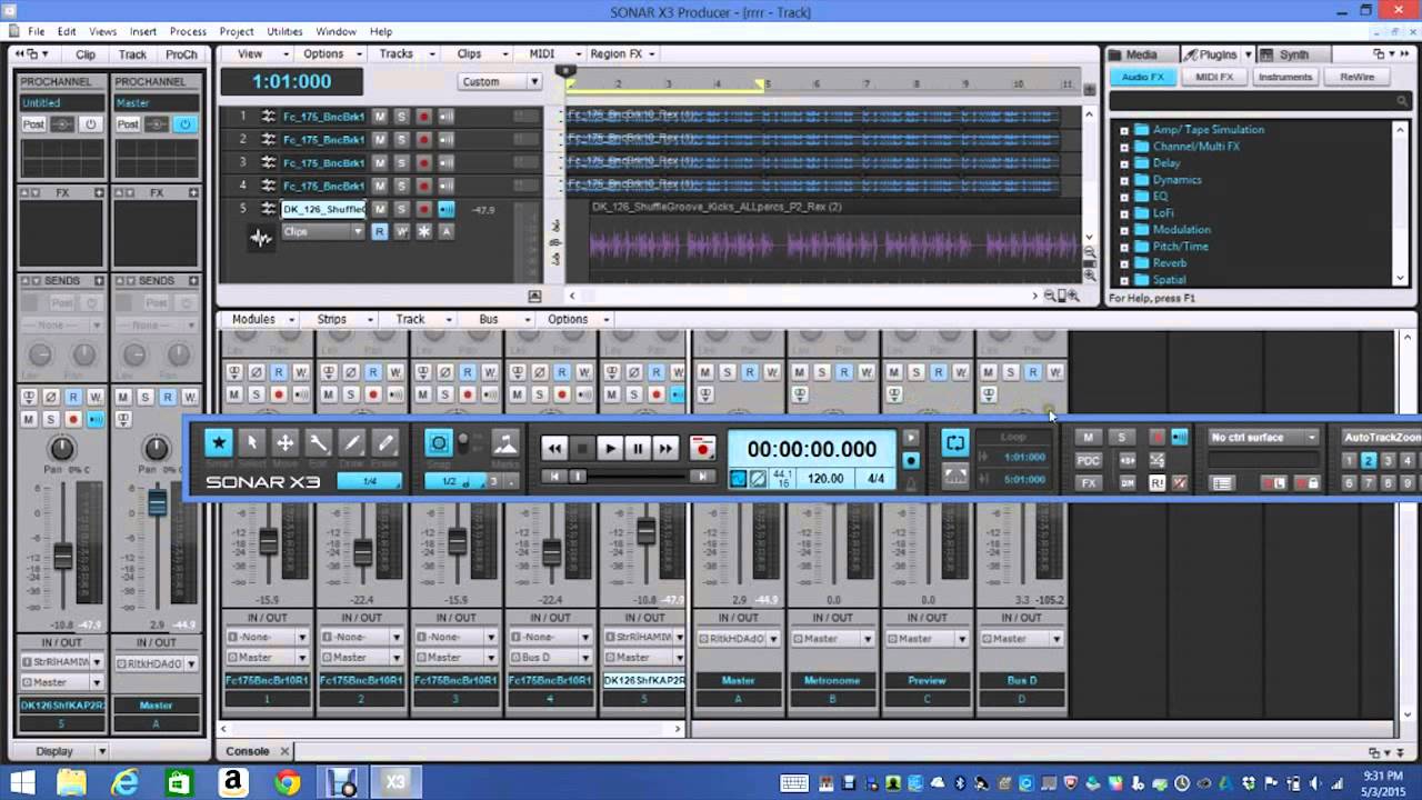 SONAR X3    Producer _   The Control Bar