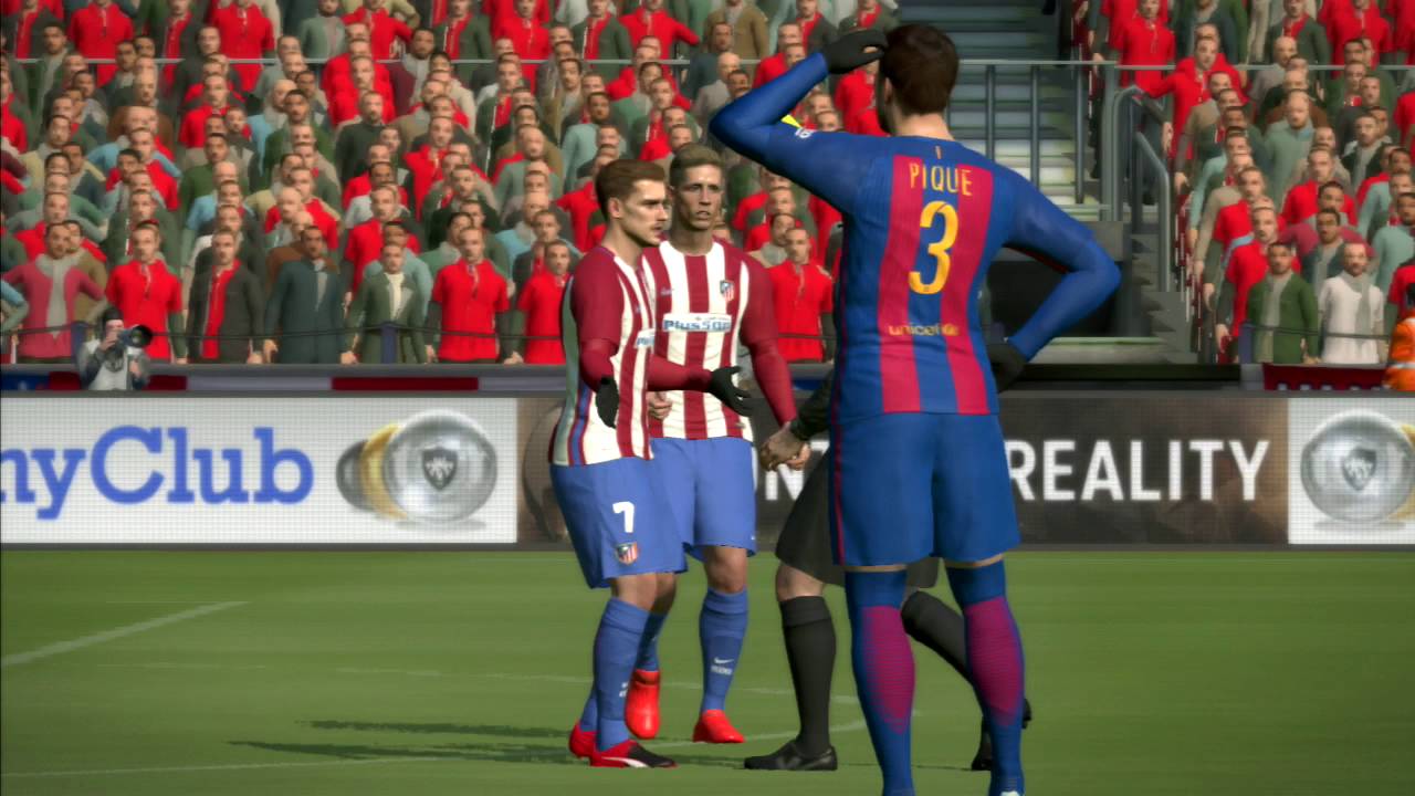PES 2017 Atletico Madrid vs Barcelona 0-2 PS3 HD