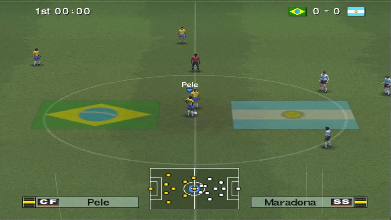 Классическая Бразилия против классической Аргентины | PES 6 PS2