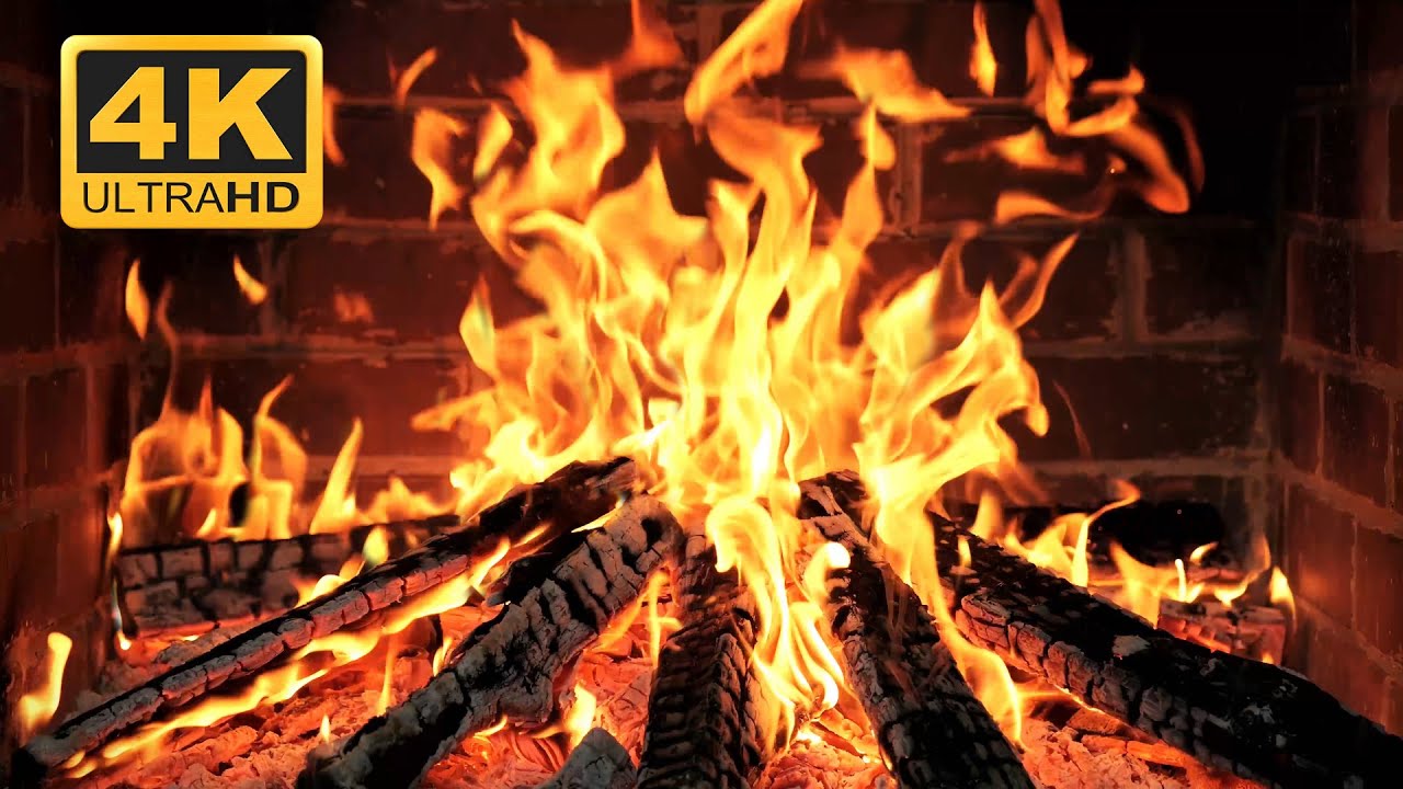 🔥 A Cozy Christmas Night Fireplace 4K &bull; Gentle Crackles for Rest & Relaxation