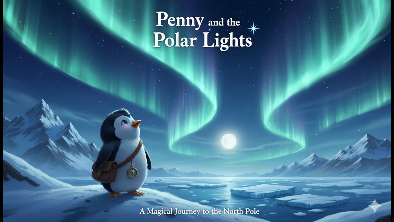 Penny and the Polar Lights ❄️🐧🌌 | Magical Arctic Adventure Cartoon for Kids | Animated Short Story