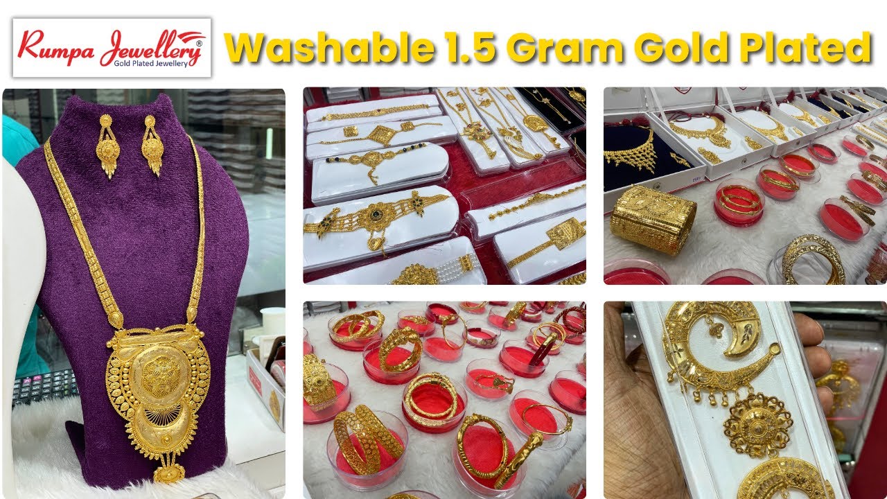Rumpa Jewellery Gold Plated | First Washable Gold Plated Jewellery Manufacturer | Rumpa Jewellery